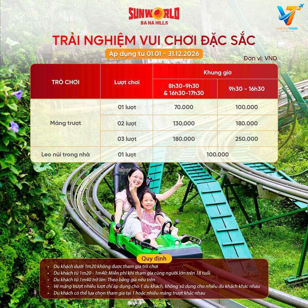 Máng Trượt Bà Nà Hills Máng Trượt Bà Nà Hills