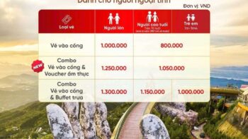 Vé Cáp Treo Bà Nà Hills ngoai tinh